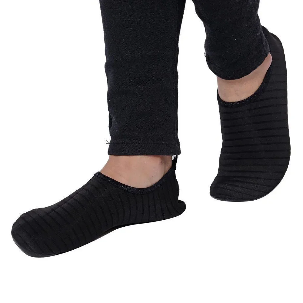 Water Shoes Barefoot Quick-Dry Aqua Socks (9-10) Black